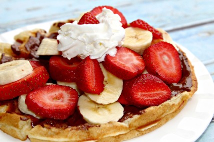 Nutella-Strawberry-and-Banana-Waffles